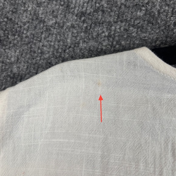 NEW Savanna Jane Embroidered Lace Trim White Cotton Boho Tunic Top Plus Size 1X - Picture 3 of 9